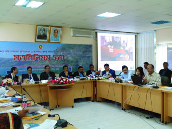 Participants, of a consultation meeting on possible expansion of AVCB II project in Chittagong Hill Tracts, share their opinions and recommendations